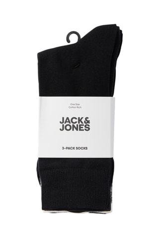 3 paires de chaussettes - Noir et gris foncé chiné