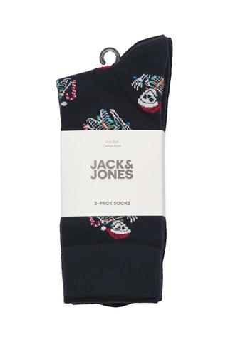 3 paires de chaussettes - Noir, bleu marine et vert foncé