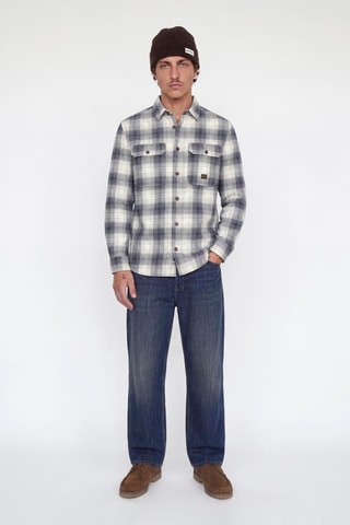 Chemise en coton biologique - Bleu marine