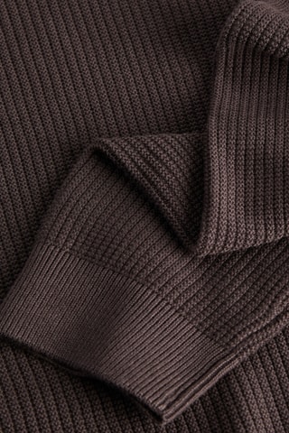 Pull en coton biologique - Marron foncé