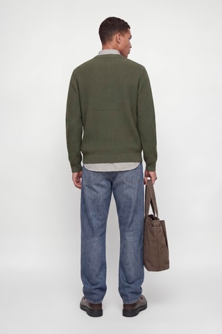 Pull en coton biologique - Vert foncé