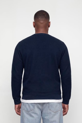 Pull en coton biologique - Bleu marine