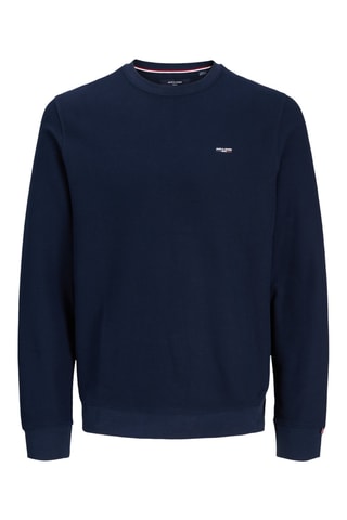 Pull en coton biologique - Bleu marine