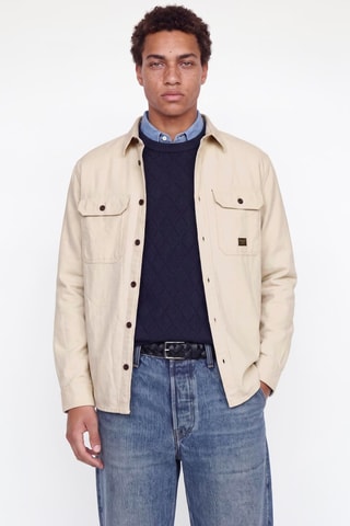Surchemise en coton biologique - Taupe