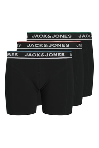 3 boxers en coton biologique - Noir