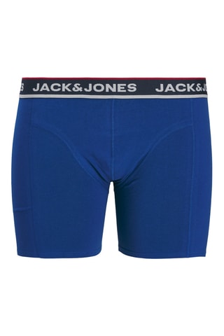 3 boxers en coton biologique - Bleu marine