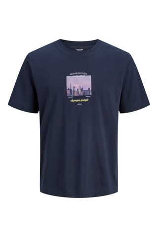 T-shirt en coton biologique - Bleu marine