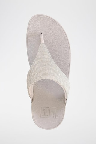 Tongs compensées Lulu Shimmerlux - Beige