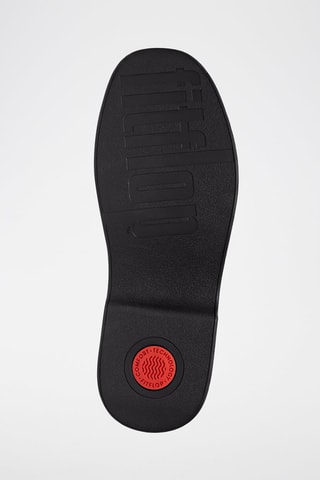 Mocassins plateformes en cuir Microwobbleboard - Noir