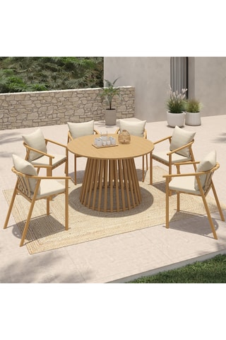 Ensemble de jardin Hortensia - 6 places