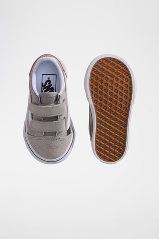 Zapatillas de nobuk Old Skool V - Gris claro y plateado