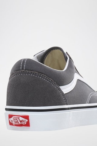 Zapatillas de piel Old Skool - Antracita 