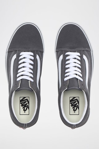Zapatillas de piel Old Skool - Antracita 