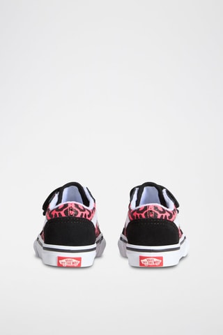 Zapatillas de nobuk Old Skool V - Negro y rosa