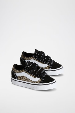Zapatillas de piel Old Skool V - Negro