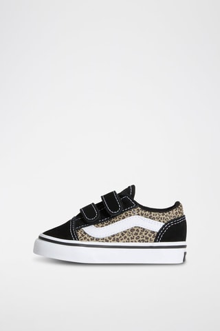 Zapatillas de piel Old Skool V - Negro