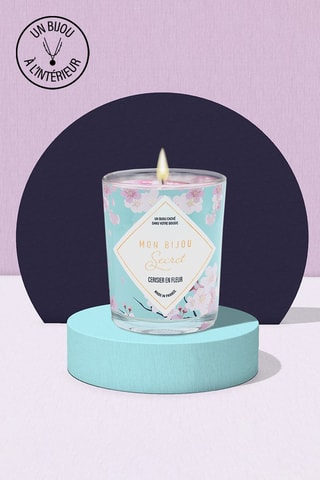 Bougie parfumée et bracelet Cerisier en fleur