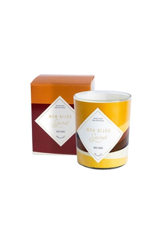Bougie parfumée Sable chaud et boucles d’oreilles Mon bijou secret - Modèle aléatoire