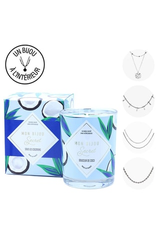 Bougie parfumée et collier Douceur de coco