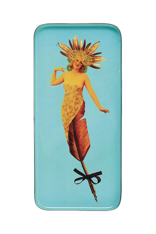 Vide poche Poesy - 12,5 x 28 cm - Turquoise