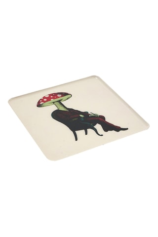Vide-poche Champiman - 14,5 x 14,5 cm - Beige