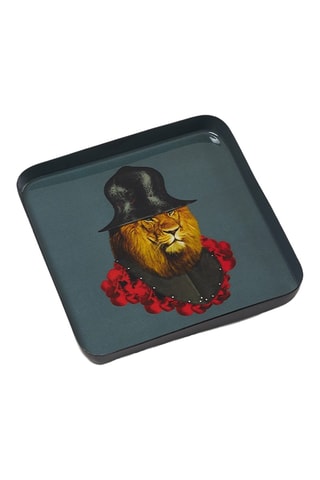 Vide poche Lion Quichotte - 15 x 15 cm - Bleu