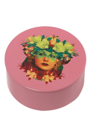Boîte Rosana - 10 x 10 x 4,6 cm - Rose