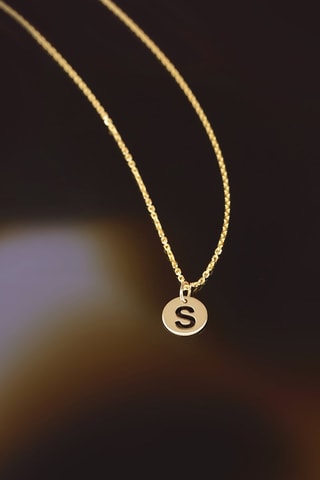 Colgante letra S - Oro amarillo