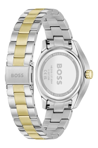 Stalen Quartz Horloge Lida - Zilverkleurig en Goudkleurig