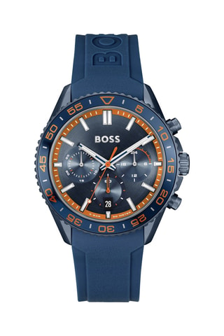 Silicone Quartz Horloge Runner - Chronograaf - Marineblauw