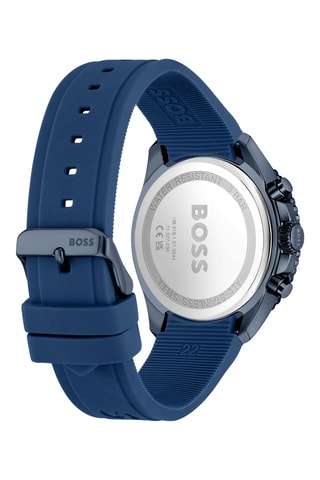 Silicone Quartz Horloge Runner - Chronograaf - Marineblauw