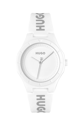 Silicone Quartz Horloge Lit - Wit
