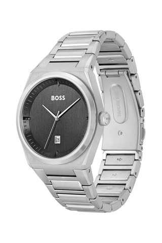 Stalen Quartz Horloge - Zilverkleurig