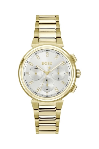 Stalen Quartz Horloge - Goudkleurig en Zilverkleurig