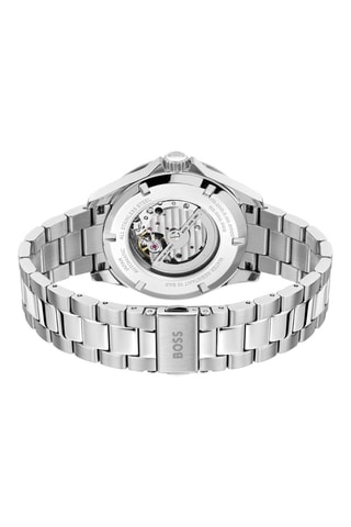 Automatisch Stalen Horloge - Zilverkleurig en Zwart
