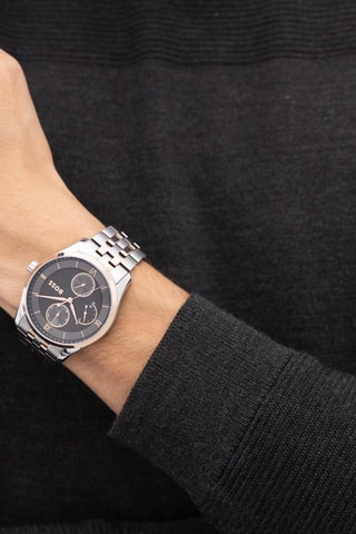 Stalen Quartz Horloge - Zilverkleurig en Goudkleurig