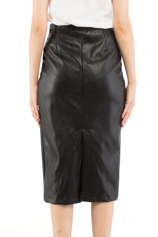 Jupe fourreau taille haute - Noir