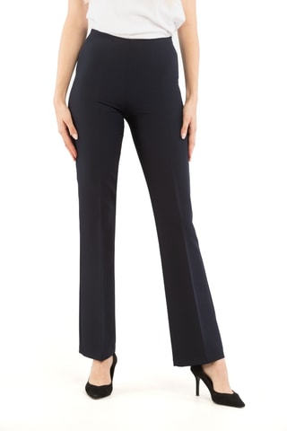 Pantalon taille haute - Bleu