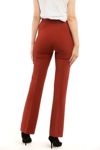 Pantalon taille haute - Orange
