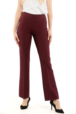 Pantalon taille haute - Bordeaux