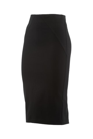 Jupe fourreau taille haute - Noir
