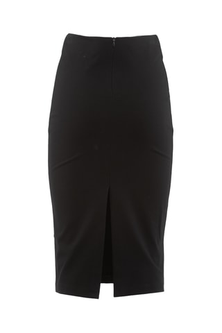 Jupe fourreau taille haute - Noir