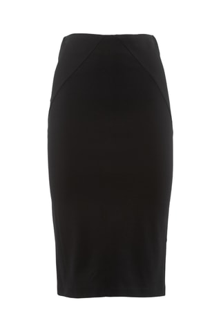 Jupe fourreau taille haute - Noir