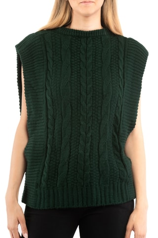 Pull sans manches - Bleu canard