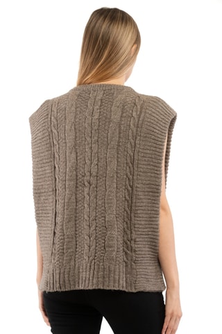 Pull sans manches - Beige