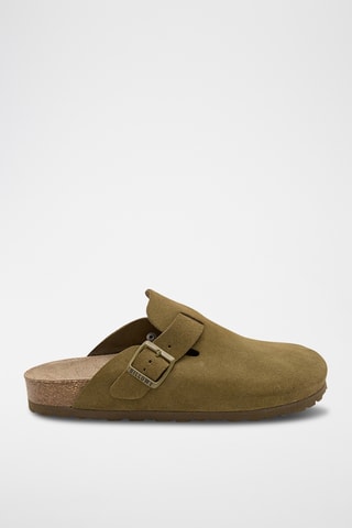 Sabots en cuir - Kaki