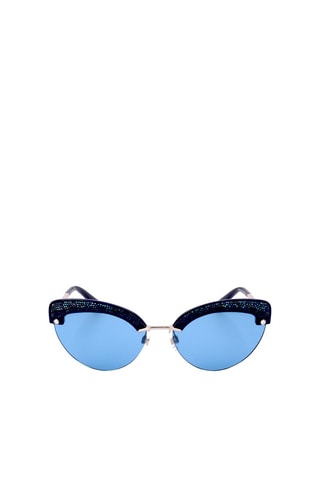 Lunettes de soleil femme - Catégorie 2 - Swarovski - Bleu et gris