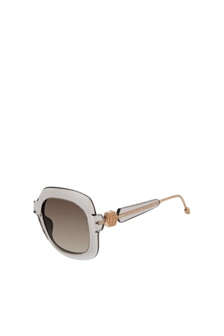 Lunettes de soleil femme - Catégorie 2 - Philipp Plein - MASQUE DDE ACHATS - Doré et gris