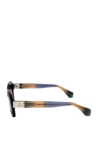 Lunettes de soleil homme - Catégorie 3 - Vivienne Westwood - Bleu, vert et jaune