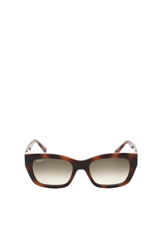 Lunettes de soleil - Catégorie 3 - Femme - Salvatore Ferragamo - Marron et orange